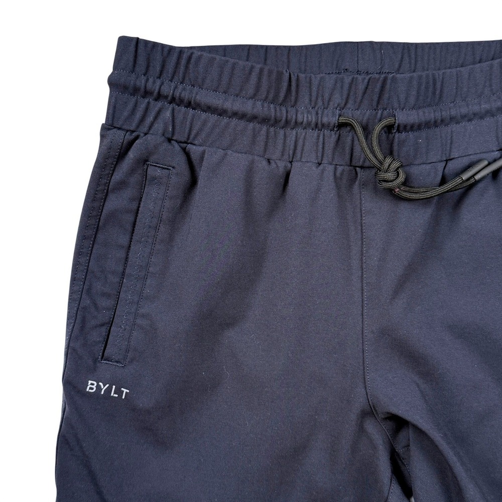 BYLT Premium Basics Mens Navy Blue Athletic Jogger Pants Size Small Slim Fit